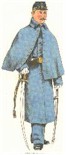 Union soldier in overcoat